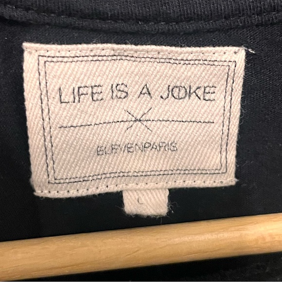 Eleven Paris - Life is a Joke - Mens Large - Obama Ninja - Black - T-Shirt - Picture 4 of 11